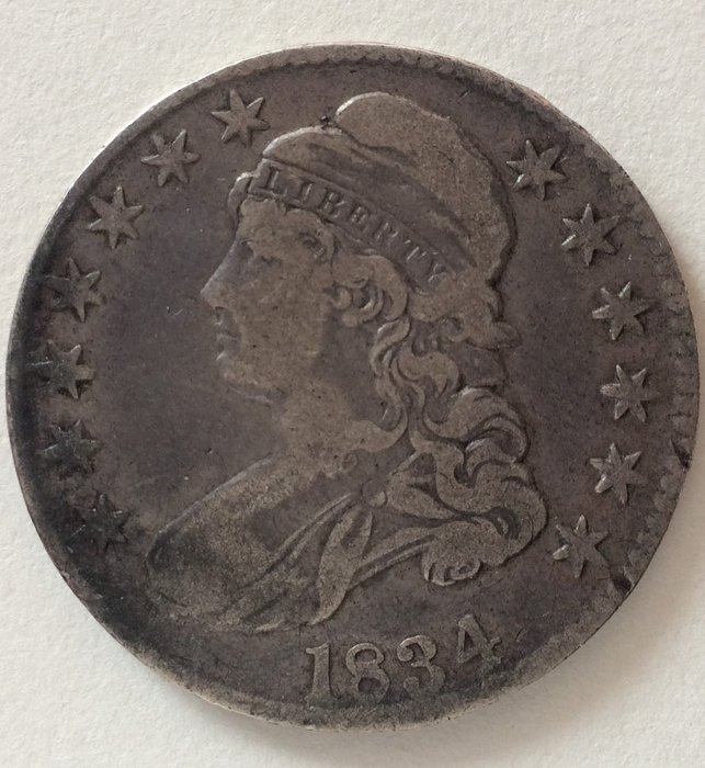 États-Unis. Half Dollar 1834 Capped Bust