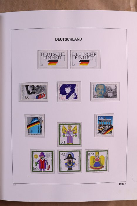Germany, Federal Republic 1990/2000 - Complete collection in a DAVO LX pre-printed album with slipcase