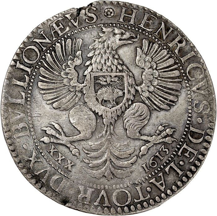 Principality of Sedan. Henri de la Tour d'Auvergne (1591-1623). 30 Sols 1613