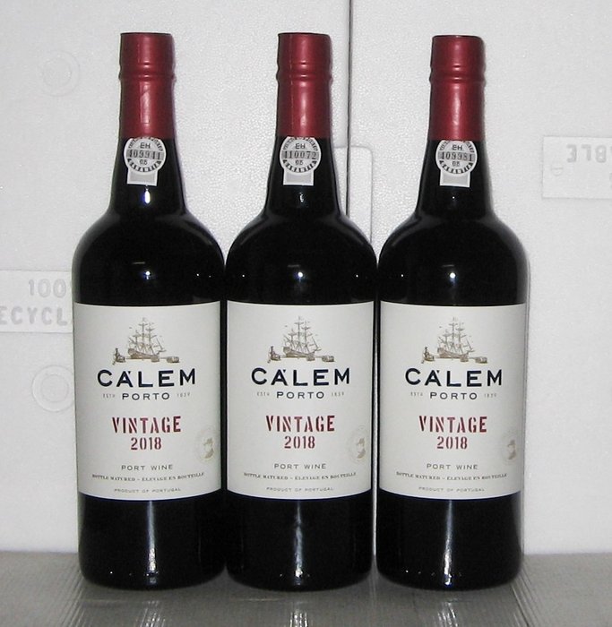 2018 Calem Vintage Port - 3 Bottles (0.75L)