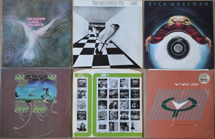 Emerson, Lake & Palmer, Yes & Related - Différents titres - 3xLP Album (Triple album), LP's - Pressages divers (voir description) - 1970/1984