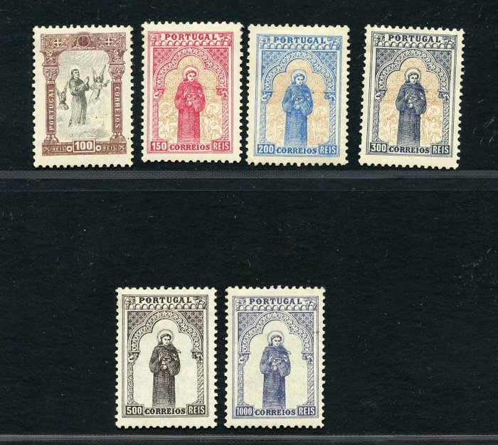 Portugal 1895 - St. Anthony from Padua - cat. Unificato NN. 109/123