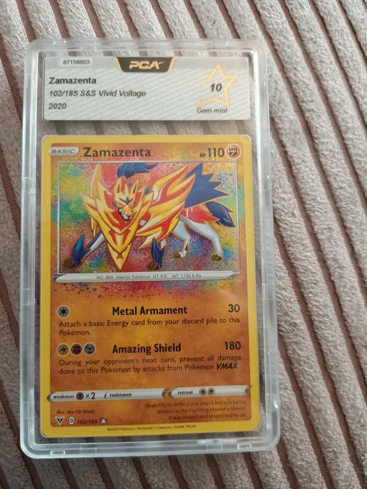 The Pokémon Company - Pokémon - Graded Card Zamazenta amazing rare graded pca 10 !!!! - 2020