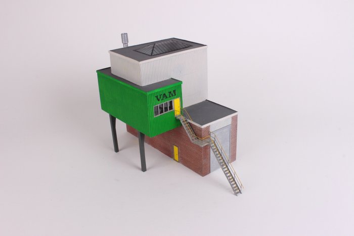 Zelfbouw H0 - Attachments - VAM compost waste terminal from Styrene, lasercut