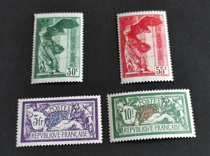 Frankreich 1925 - Einwandfreie postfrische Erhaltung - 181-182, 354 -355