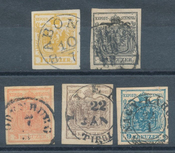 Autriche 1850 - The first issue