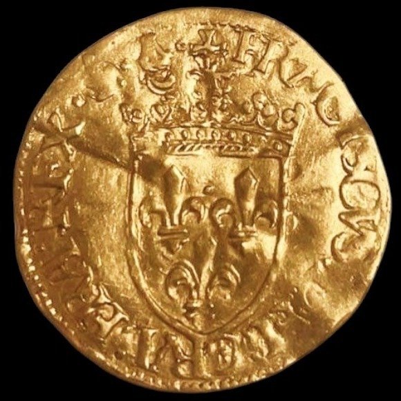 France. François I (1515-1547). Ecu d'or au soleil (Bordeaux)