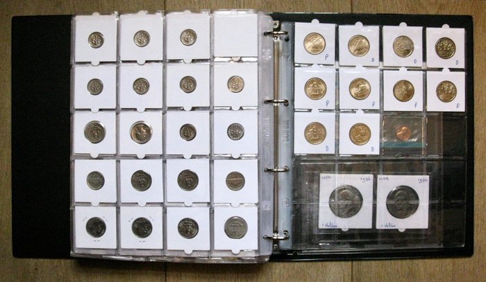 USA. Year Collection Cent up to and including 1 Dollar 1908/2015 (331 different coins) in album