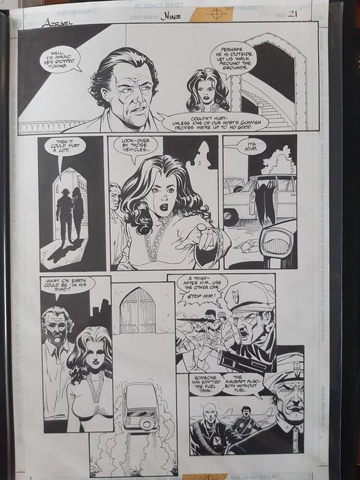 Batman Barry Kitson - 11x17 - A3 - AZRAEL #9 - Loose page - Unique copy - (1995)