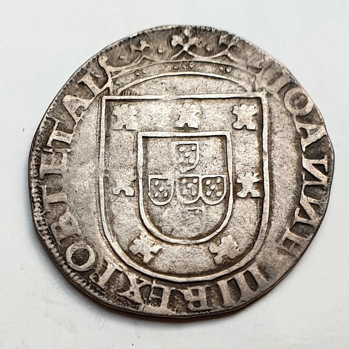 Portugal. D. João III (1521-1557). Tostão (100 Reais) - Lisboa - A/ИИ Invertidos - PORT.ETAL