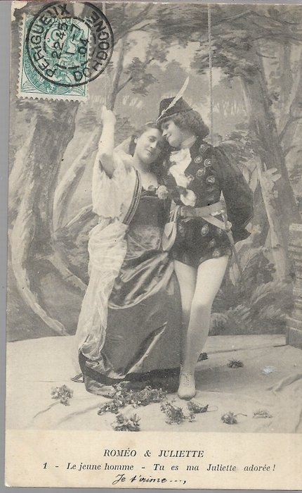 France - fantasies women men children - Postcards (Set of 100) - 1910-1930
