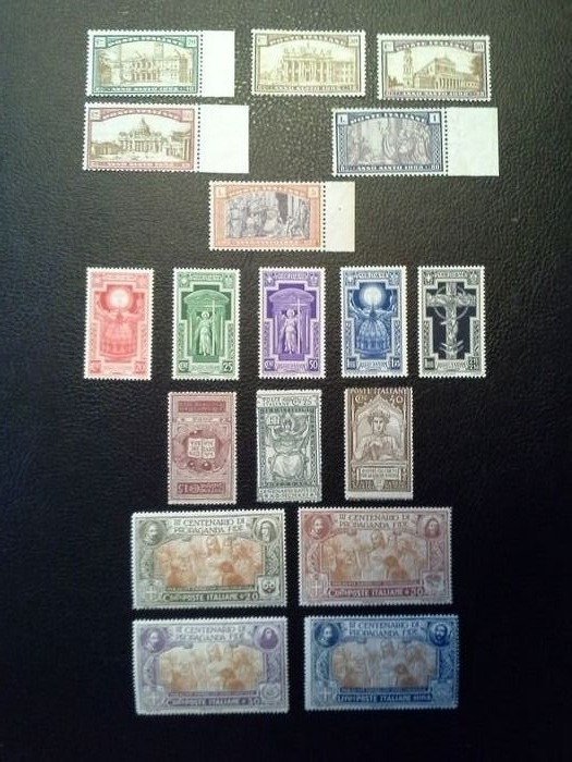 Italy Kingdom 1921/1933 - 4 complete sets of stamps MNH*** - S. 20, 24, 33, 68