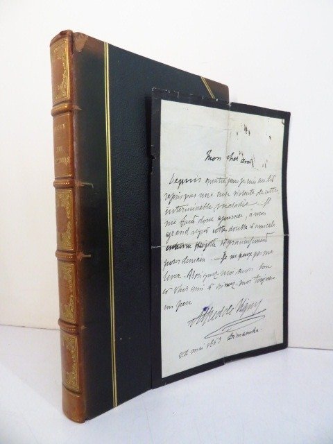 Alfred de Vigny - Les Destinées. Poèmes philosophiques [avec lettre autographe] - 1864