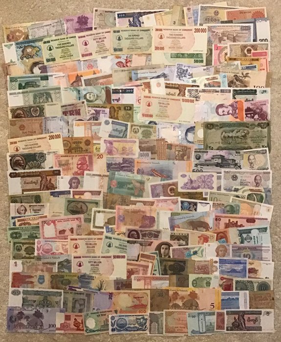 Monde - 160 Banknotes - Various dates