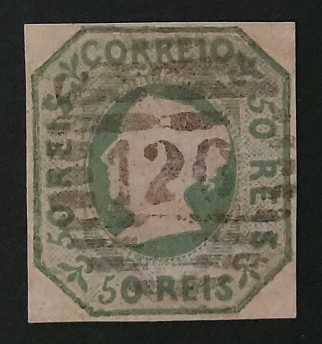Portugal 1853 - Doña Maria II 50r - Yvert #3