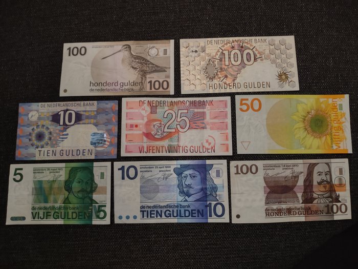 Paesi Bassi - 8 bankbiljetten  - 400 Gulden 1968 - 1997