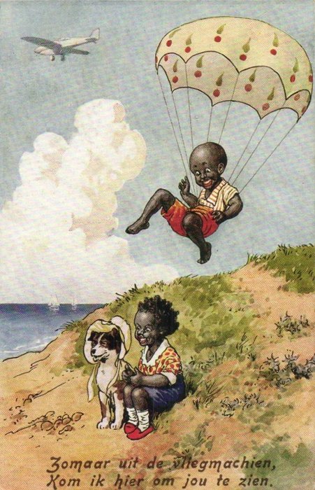 Black Americana & Noord Afrikaanse humor- O.a. Etnisch, Negertjes - O.a. Illustrator F.G.Lewin - Ansichtkaarten (Collectie van 25) - 1920-1950