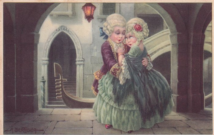 Italien - Entertainer, Fantasie, Illustratoren - Postkarten (Sammlung von 71) - 1920