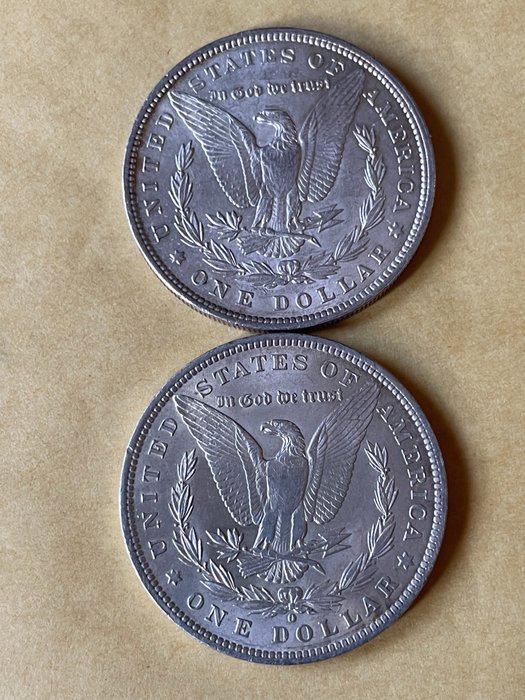 United States. 1 Dollar (Morgan) 1884-O + 1900 (2 coins)
