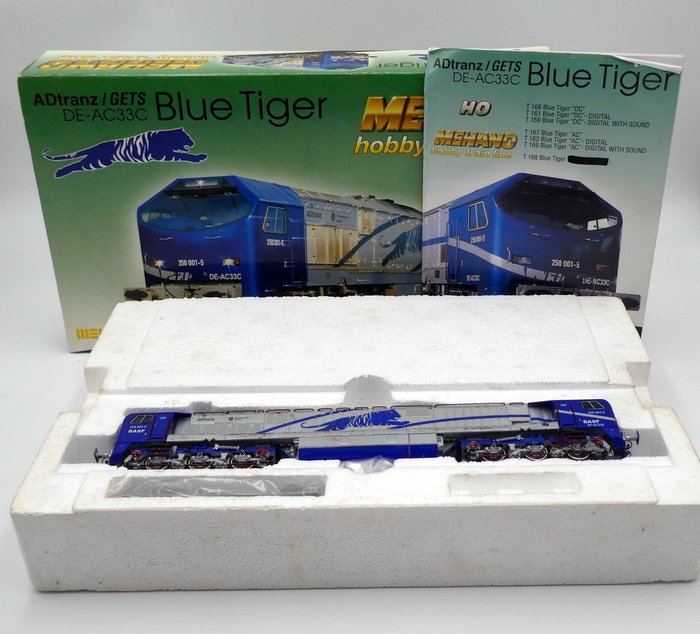 Mehano H0 - T-166 - Diesel locomotive - "Blue Tiger", DE-AC33C - ADtranz/GETS