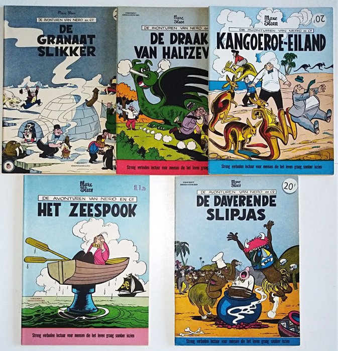 Nero 3, 6, 7, 10, 12 - Het Volk uitgaven Nederland - Stapled - First edition - (1960/1962)