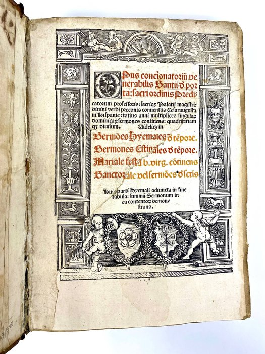 Sanctius de Porta - America insula nuper inventa,Opus concionatorium venerabilis Santii de porta - 1514