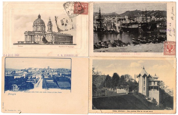 Italy - City & Landscape - Postcards (Collection of 500) - 1900