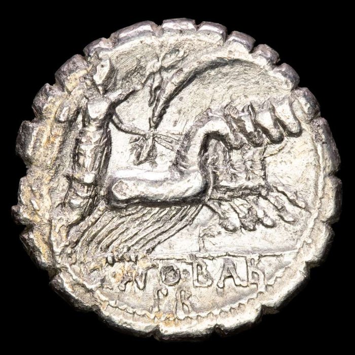 Roman Republic. Q. Antonius Balbus, 83-82 BC. AR Denarius,  Rome - Jupiter head S•C / F - Q•ANTO BALB PR Victory driving quadriga
