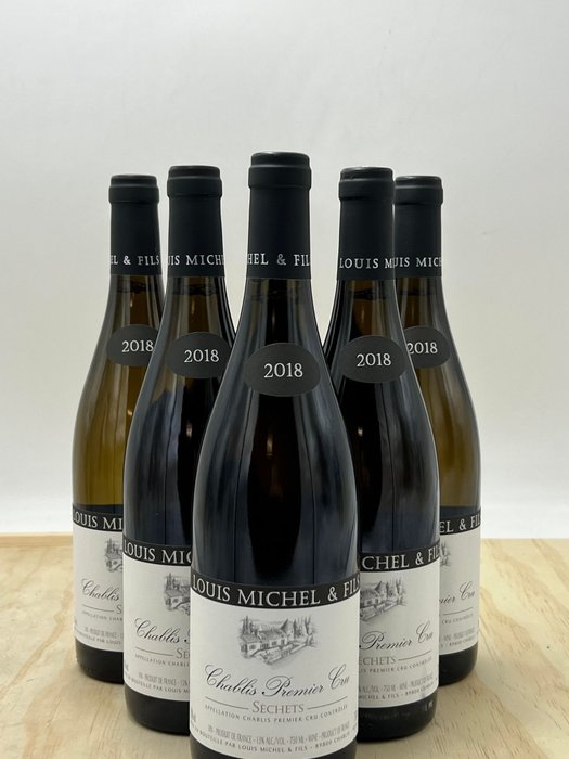 2018 Chablis 1° Cru "Séchets" - Louis Michel & Fils - 6 Bottiglia (0,75 litri)