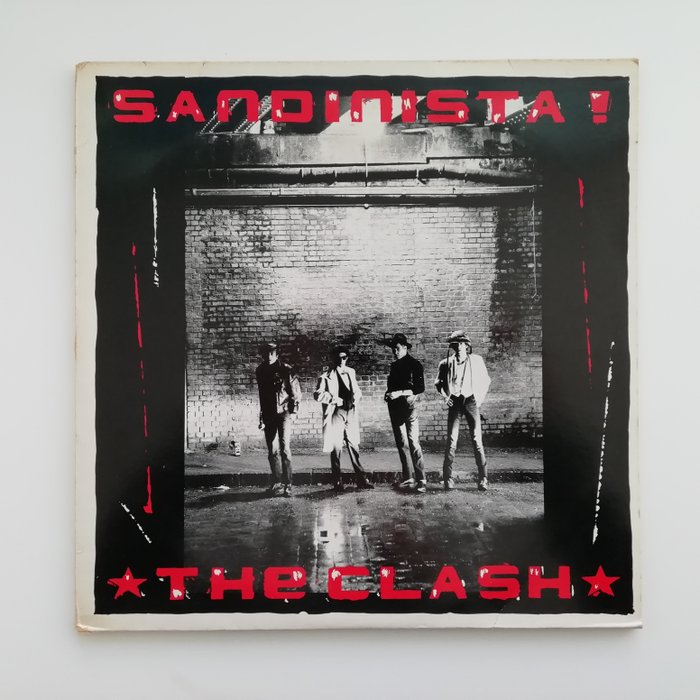 The Clash - Sandinista [Holland Pressing] + Giant Art work - 3x LP Album (Dreifachalbum), Kunstwerk/ Gemälde - 1980/1980