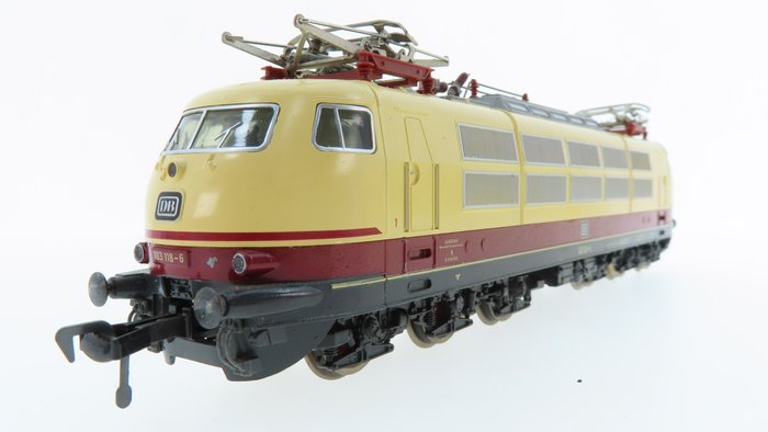 Fleischmann H0 - 4375 - Locomotive électrique - BR 103 en livrée TEE, crème/rouge - DB