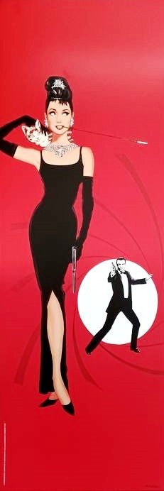 Antonio de Felipe (after) - Audrey Hepburn and James Bond - Breakfast with diamonds - Long XXL