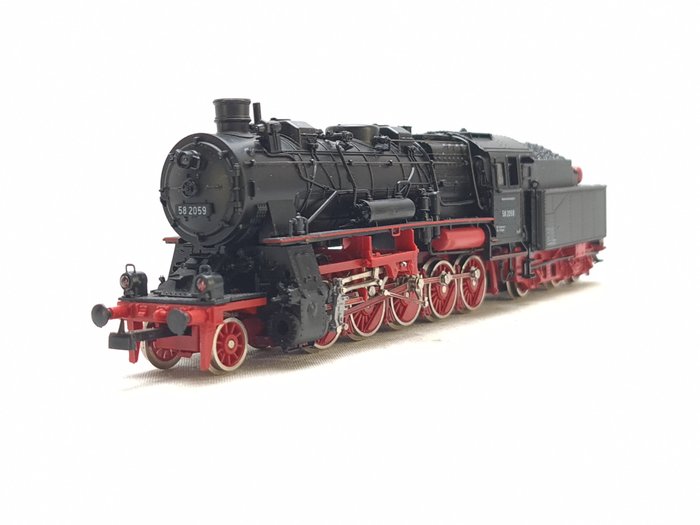 Roco H0 - 4112 - Dampflokomotive mit Tender - BR 58 2059 - DB