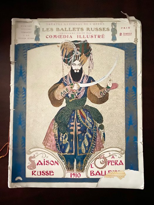 Théâtre national de l'Opéra - La Saison russe à l'opéra - Ballets russes avec le concours d'Artistes des Théâtres impériaux - 1910
