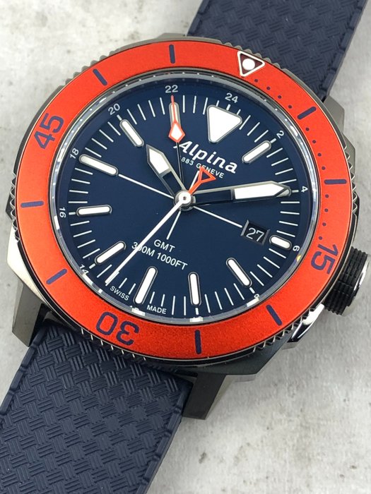 Preview of the first image of Alpina - Seastrong Diver GMT - AL-247LNO4TV6 - Men - 2011-present.