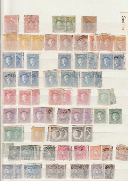 Servië 1930/1942 - Inventory of the old issues, several hundred values on stock pages, also including postage due