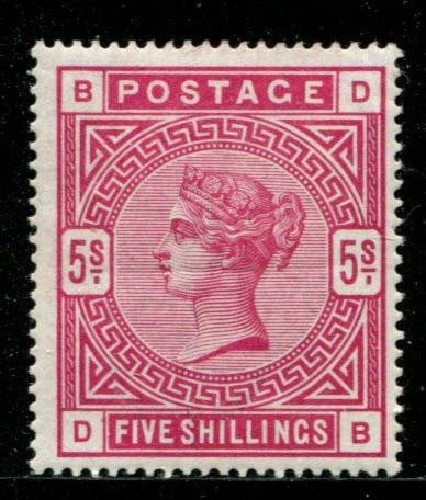 Grande Bretagne 1884 - 5 shilling crimson - Stanley Gibbons 181