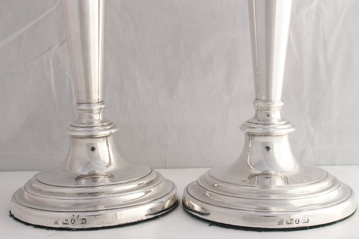 Kandelaar (2) – .925 zilver, Zilver – Henry Wilkinson & Co, Sheffield – Engeland – 1832