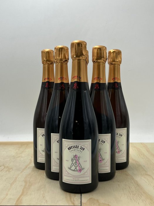 Franck Bonville, Grand Cru "Odyssée 319" - Champagne Rosé - 6 Flasker (0,75 L)