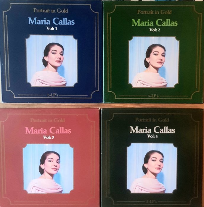 Maria Callas - Portrait in Gold 4x5 LP Box Set - Multiple titles - LP Box set - 1981/1981