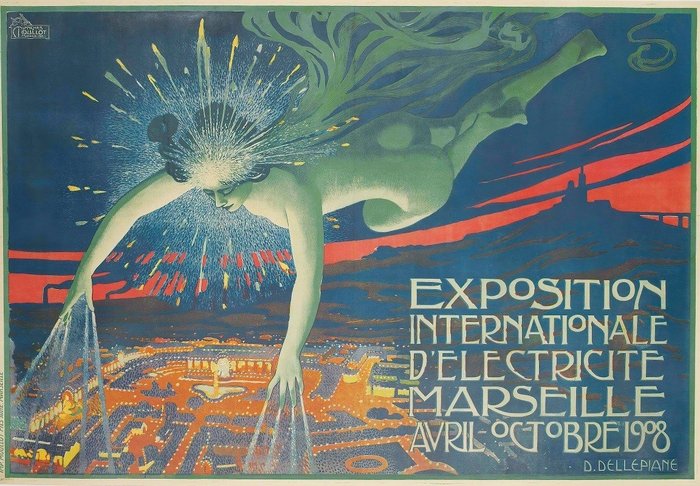 David Dellepiane - Exposition internationale électricité Marseille 1908