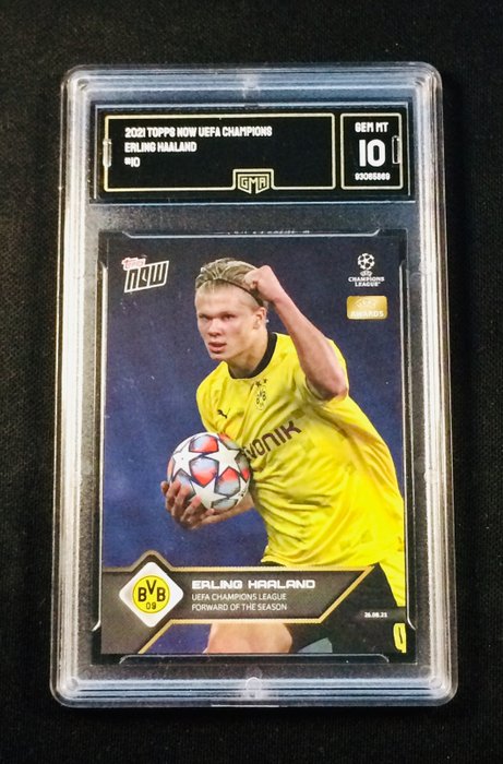 2021 TOPPS Now - Erling Haaland #10 - GMA 10