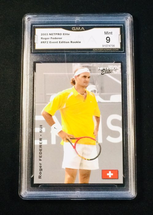 2003 Netpro Tennis - (Rookie) Roger Federer #RF2 - GMA 9