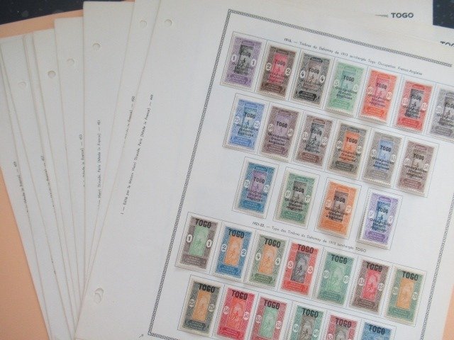 Togo - An almost complete collection of stamps.
