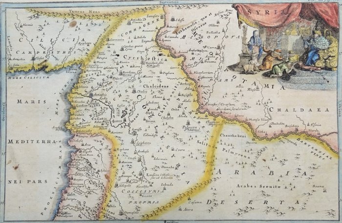 Medio Oriente, Israel, Jordan, Syria, Lebanon, Irak....; C. Cellarius - Syria - 1701-1720