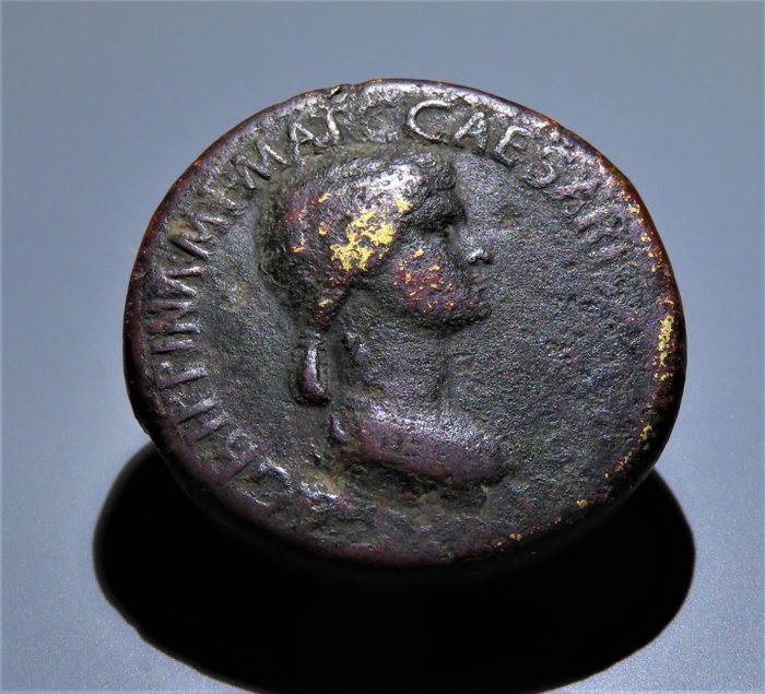 Roman Empire. Agrippina Senior († AD 33). Æ Sestertius,  Rome, under Caligula, AD 37-41 - Les Andelys Collection