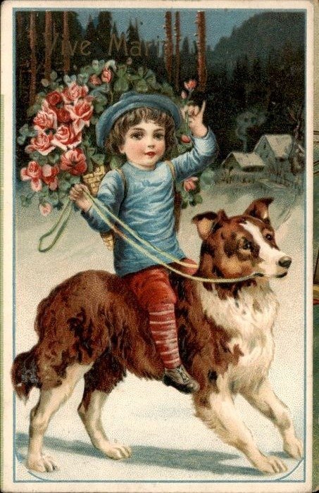 Animals, Fantasy, Dog - Dogs - Postcards (Collection of 90) - 1900-1990