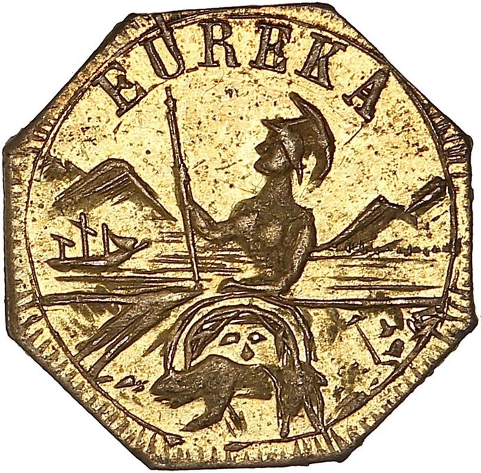 United States. California Gold or 1885 - Eureka