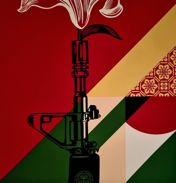 Image 3 of Shepard Fairey (OBEY) (1970) - AR-15 Lilly Portugal (Large Format)