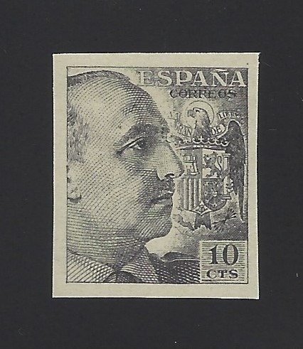 Spanje 1949 - Franco, colour error, 10 cts - Edifil 920cc